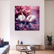 Olive TreeWooden Wall Art Canvas Painting for Home, Bedroom & Living Room|Engineered Wood Frame|Modern Stylish Hanging Wall Art Painting for Wall Decoration|24 x 24 inch Multicolour