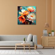 Olive TreeWooden Wall Art Canvas Painting for Home, Bedroom & Living Room|Engineered Wood Frame|Modern Stylish Hanging Wall Art Painting for Wall Decoration|24 x 24 inch Multicolour