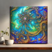 Olive TreeWooden Wall Art Canvas Painting for Home, Bedroom & Living Room|Engineered Wood Frame|Modern Stylish Hanging Wall Art Painting for Wall Decoration|24 x 24 inch Multicolour