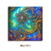 Olive TreeWooden Wall Art Canvas Painting for Home, Bedroom & Living Room|Engineered Wood Frame|Modern Stylish Hanging Wall Art Painting for Wall Decoration|24 x 24 inch Multicolour