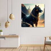 Olive TreeWooden Wall Art Canvas Painting for Home, Bedroom & Living Room|Engineered Wood Frame|Modern Stylish Hanging Wall Art Painting for Wall Decoration|24 x 24 inch Multicolour