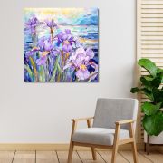 Olive TreeWooden Wall Art Canvas Painting for Home, Bedroom & Living Room|Engineered Wood Frame|Modern Stylish Hanging Wall Art Painting for Wall Decoration|24 x 24 inch Multicolour