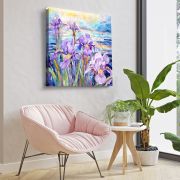 Olive TreeWooden Wall Art Canvas Painting for Home, Bedroom & Living Room|Engineered Wood Frame|Modern Stylish Hanging Wall Art Painting for Wall Decoration|24 x 24 inch Multicolour
