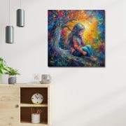 Wooden Wall Art Canvas Painting Modern Stylish Hanging Wall Art Painting for Wall Decoration