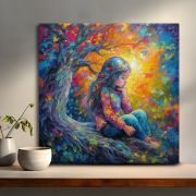 Wooden Wall Art Canvas Painting Modern Stylish Hanging Wall Art Painting for Wall Decoration