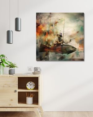 Wooden Wall Art Canvas Painting
