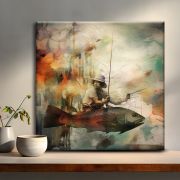 Wooden Wall Art Canvas Painting