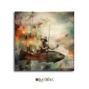 Wooden Wall Art Canvas Painting