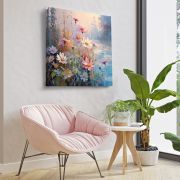 Wooden Wall Art Canvas Painting for Home