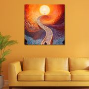Wooden Wall Art Canvas Painting