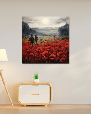 Wooden Wall Art Canvas Painting