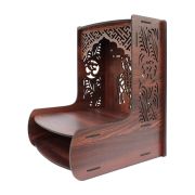 Beautiful Wooden Pooja Stand (Walnut)