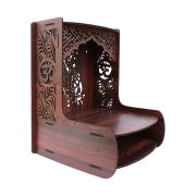 Beautiful Wooden Pooja Stand (Walnut)