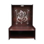 Beautiful Wooden Pooja Stand (Walnut)