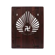 Beautiful Wooden Pooja Stand (Walnut)