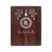 Beautiful Wooden Pooja Stand (Walnut)