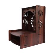 Beautiful Wooden Pooja Stand (Walnut)