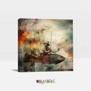 Wooden Wall Art Canvas Painting