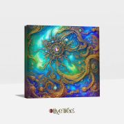 Olive TreeWooden Wall Art Canvas Painting for Home, Bedroom & Living Room|Engineered Wood Frame|Modern Stylish Hanging Wall Art Painting for Wall Decoration|24 x 24 inch Multicolour