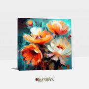 Olive TreeWooden Wall Art Canvas Painting for Home, Bedroom & Living Room|Engineered Wood Frame|Modern Stylish Hanging Wall Art Painting for Wall Decoration|24 x 24 inch Multicolour