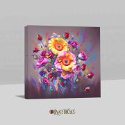 Olive TreeWooden Wall Art Canvas Painting for Home, Bedroom & Living Room|Engineered Wood Frame|Modern Stylish Hanging Wall Art Painting for Wall Decoration|24 x 24 inch Multicolour