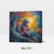 Wooden Wall Art Canvas Painting Modern Stylish Hanging Wall Art Painting for Wall Decoration