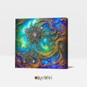 Olive TreeWooden Wall Art Canvas Painting for Home, Bedroom & Living Room|Engineered Wood Frame|Modern Stylish Hanging Wall Art Painting for Wall Decoration|24 x 24 inch Multicolour
